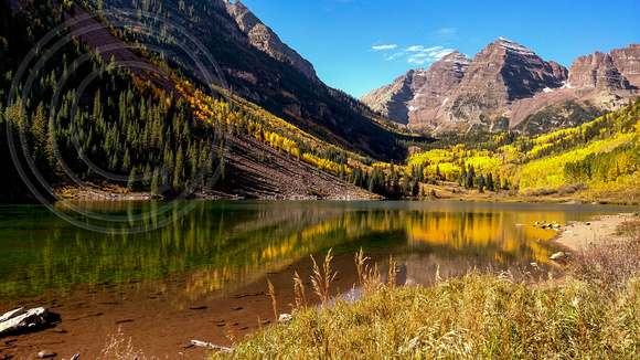 Droidscape of Maroon Lake and Maroon Bells