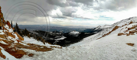 Eastern Plains Panorama from 12,000 Feet up Pikes Peak