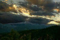 September Sunset Over Pikes Peak