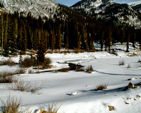 Chalk Creek Near St. Elmo, Colorado in January, 2000