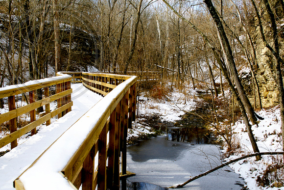 Hayden Falls Park Winter 2